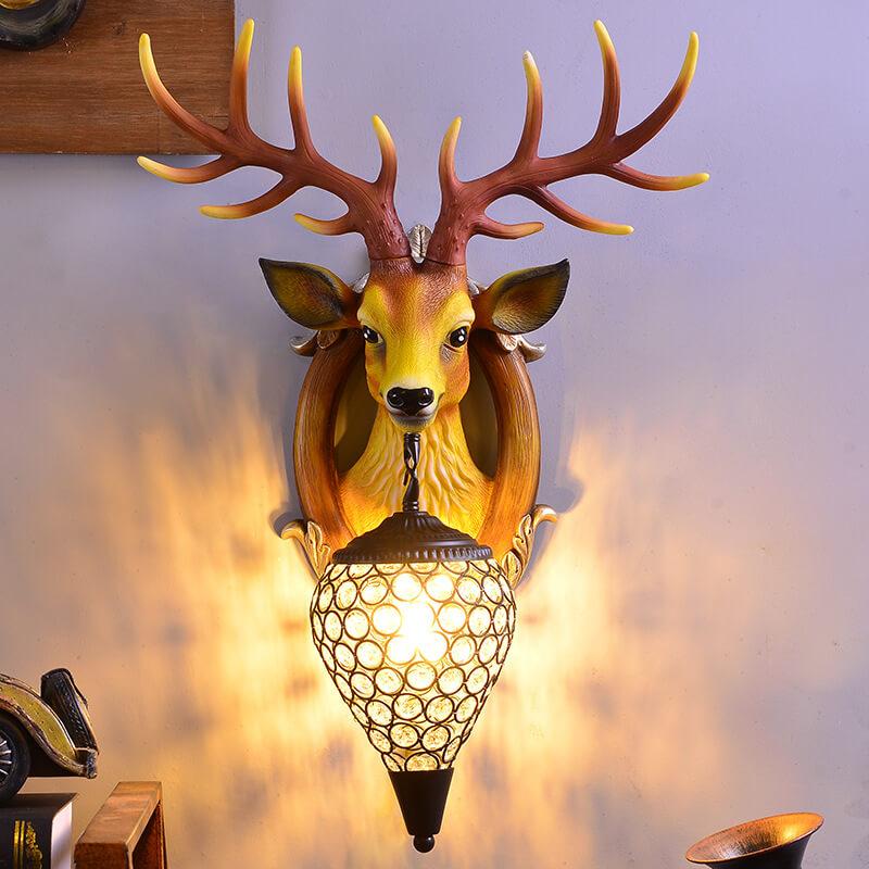 Antler Fruits Resin Wall Lamp
