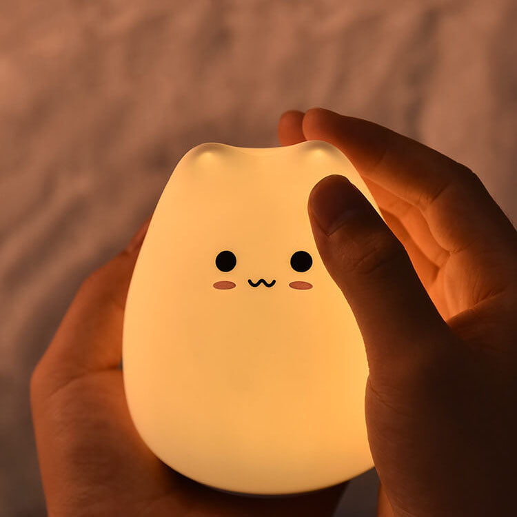 Cat Night Silicone Cat Table Lamp