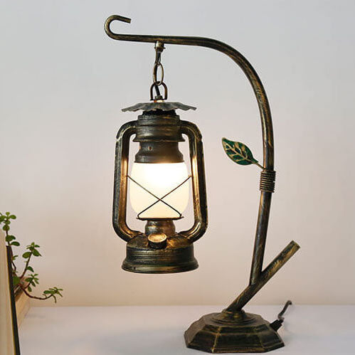Antique Kerosene Table Lamp