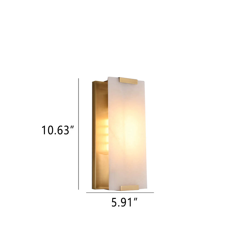 Copper Marble Strip Design 3-Light Wall Lamp