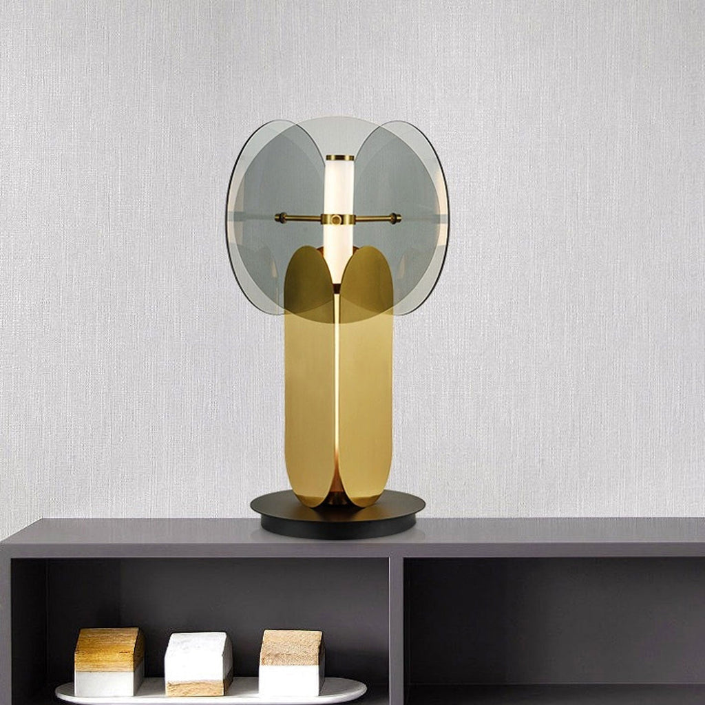 Splicing Glass Iron Table Lamp