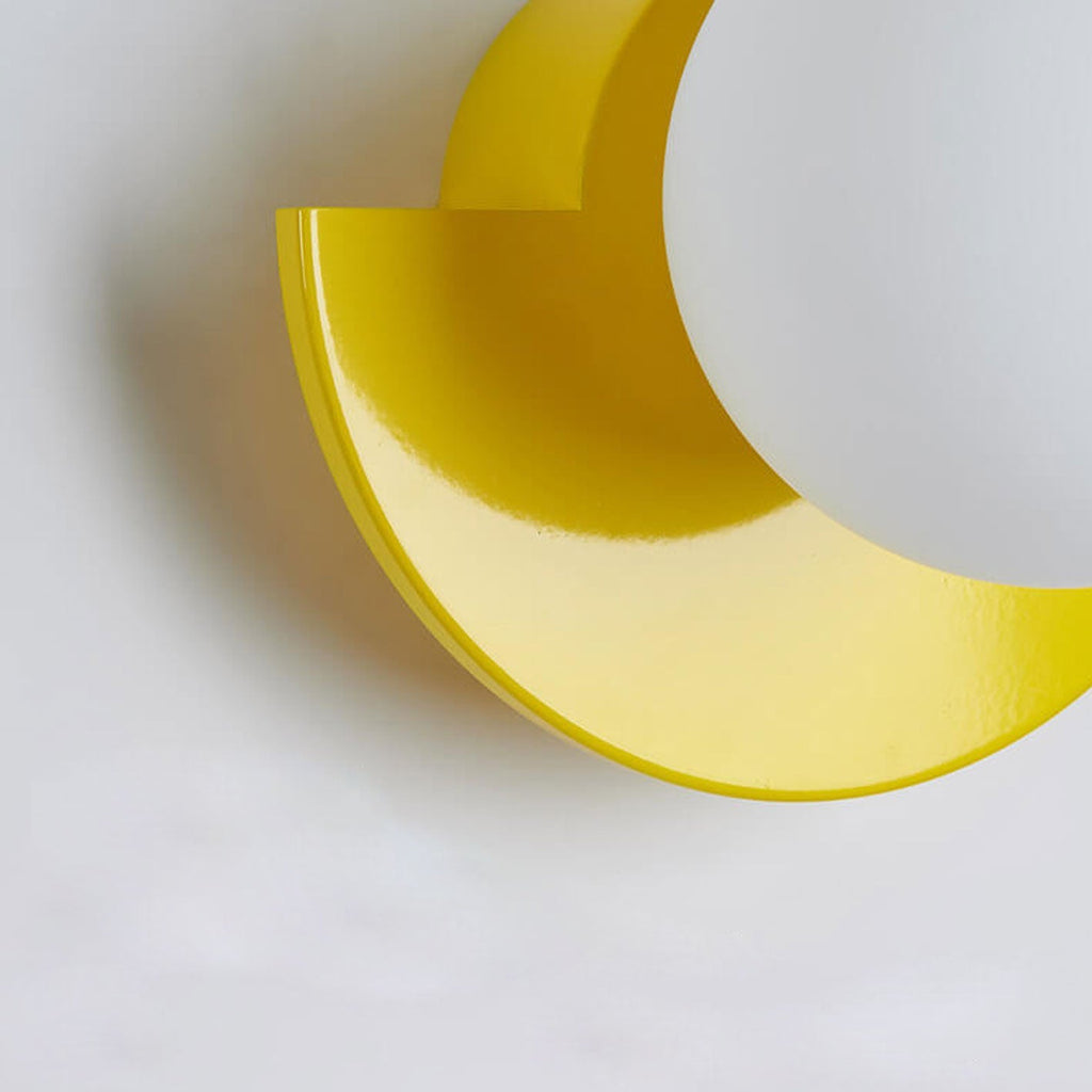Glass Spherical Colorful Semicircle Wall Lamp