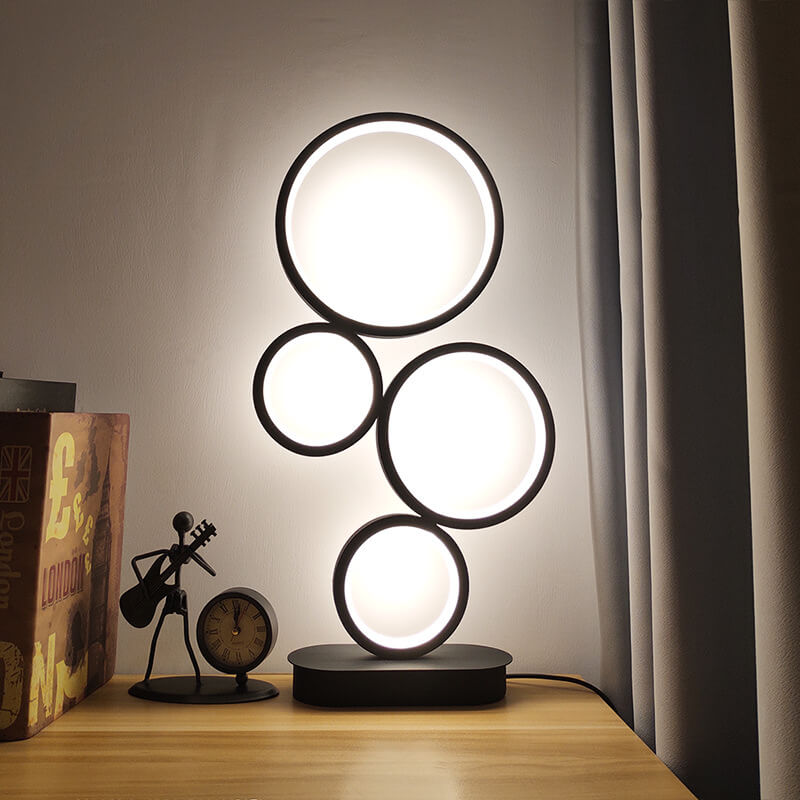 4-Circle Ring Table Lamp