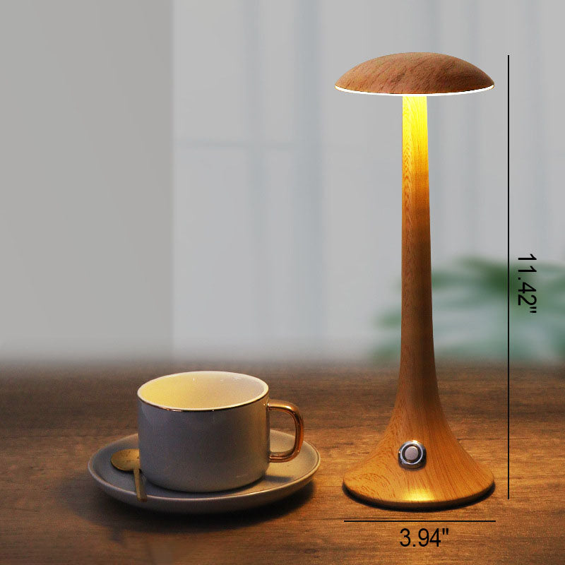 Wood Grain Iron Acrylic Table Lamp