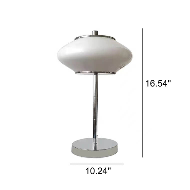 Glass Medieval UFO Shaped Table Lamp
