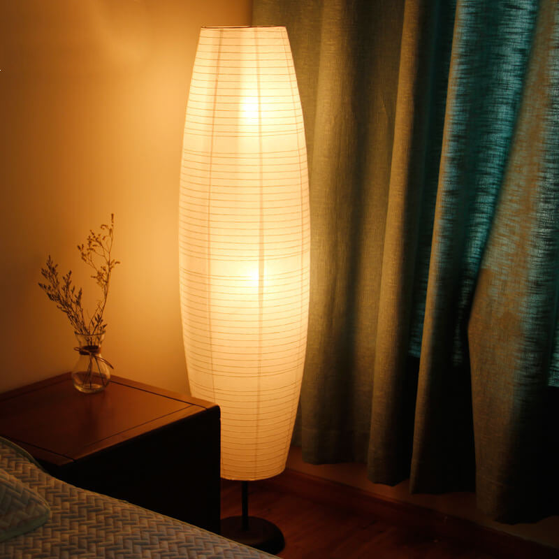 Nordic Minimalist Rice Paper 2-Light Floor Lamp