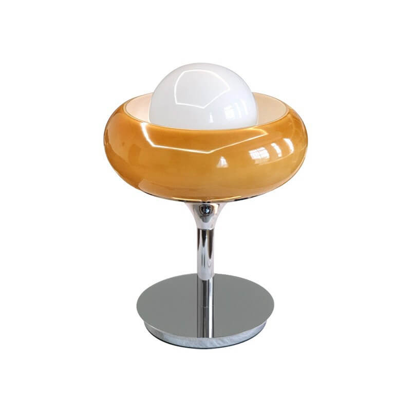 Glass Egg Tart Iron Table Lamp