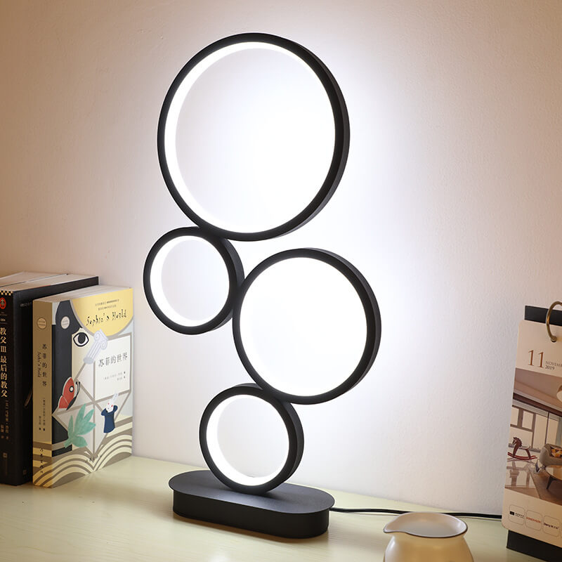 4-Circle Ring Table Lamp