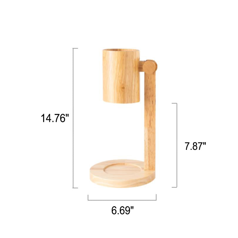 Solid Wood Head Melting Table Lamp