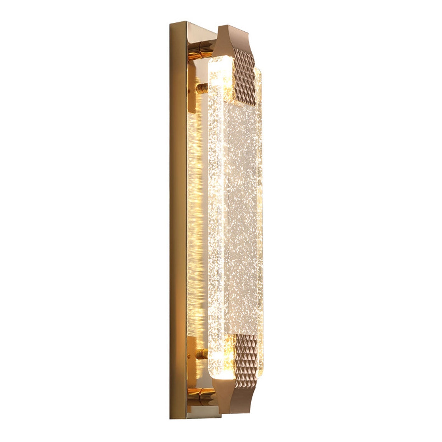 Rectangular Bubble Crystal Wall Lamp