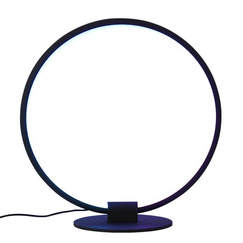Acrylic Ring Design RGB Table Lamp