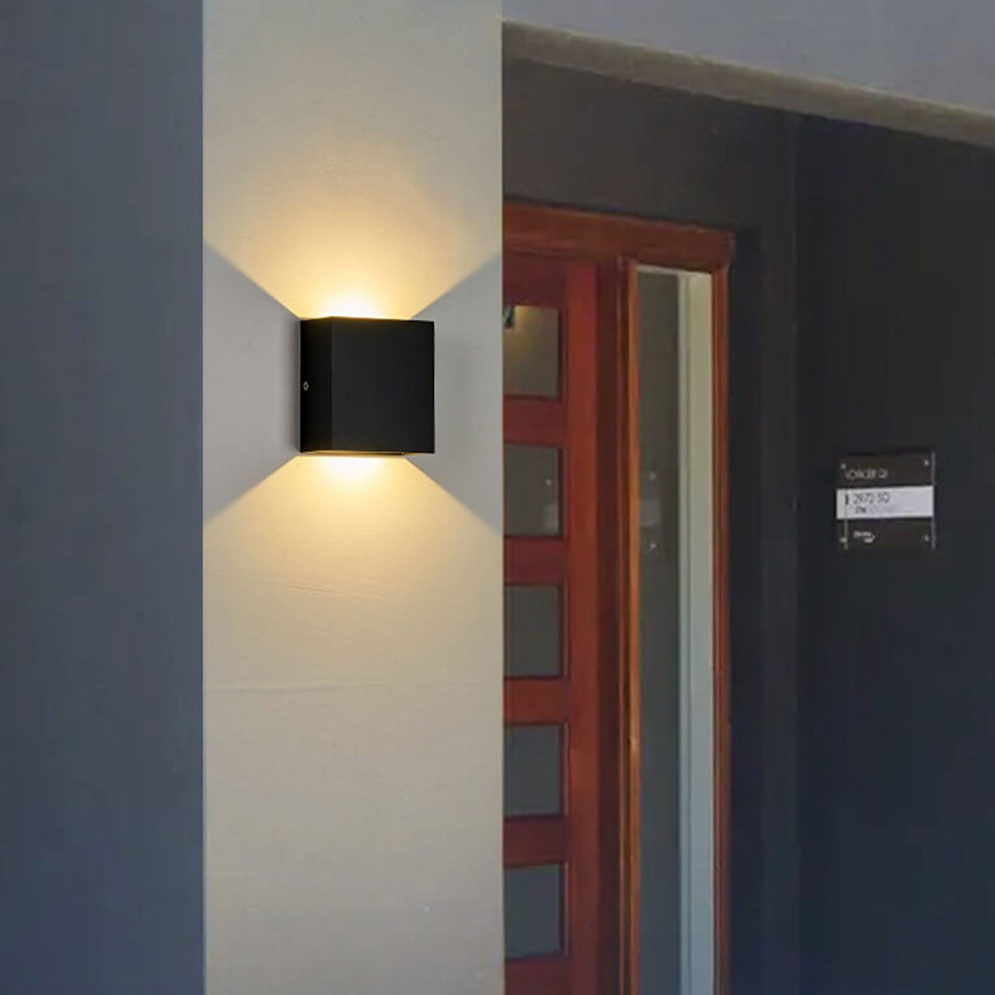 Square Body Sensor Outdoor Light