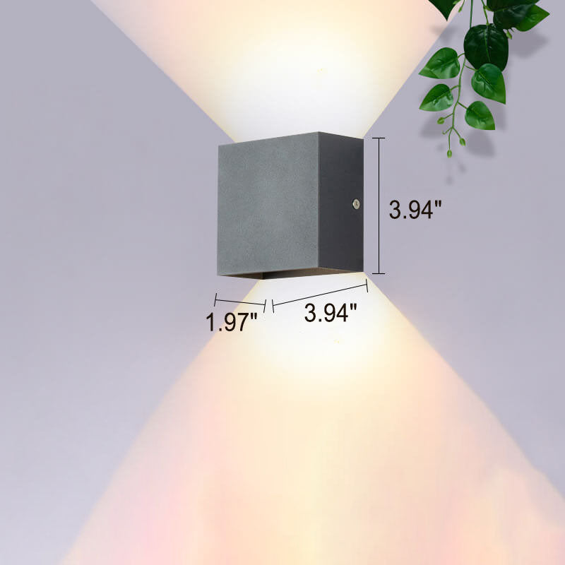 Square Aluminum Wall Lamp