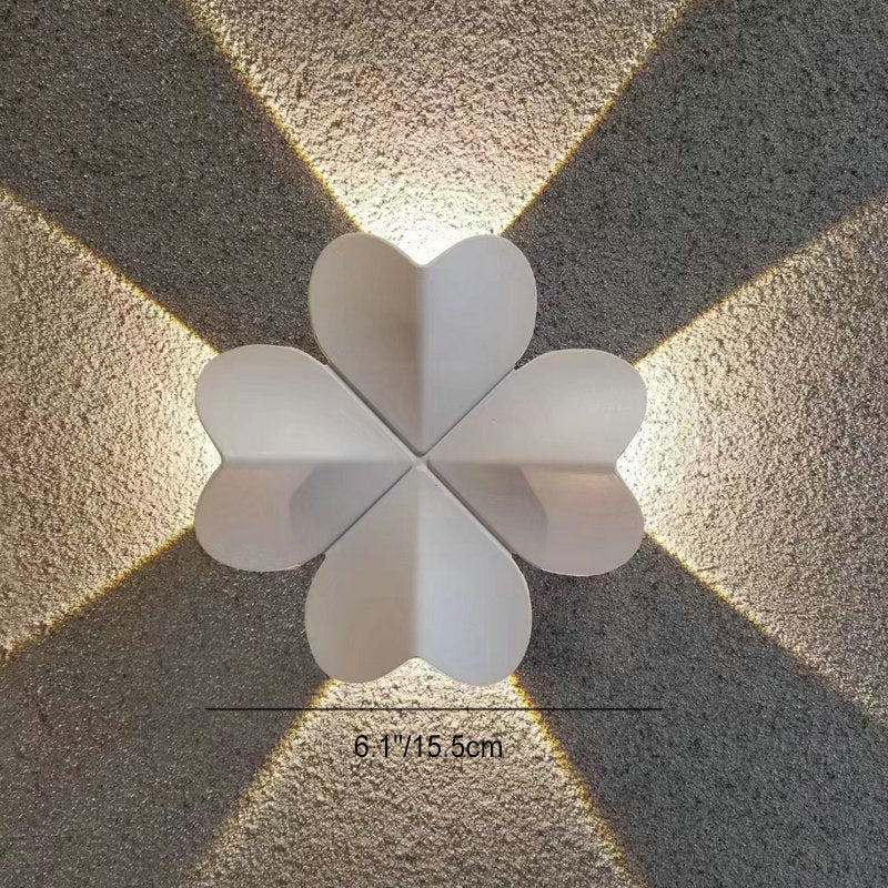 Aluminum Multishape Four-Leaf Clover Outdoor Light