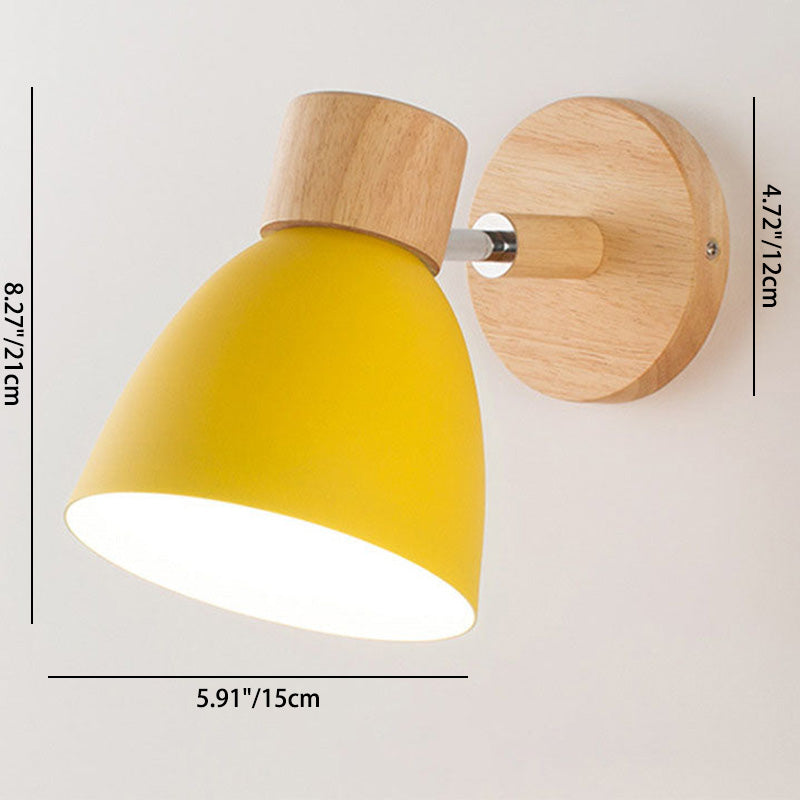 Solid Color Macaron Iron Wall Lamp