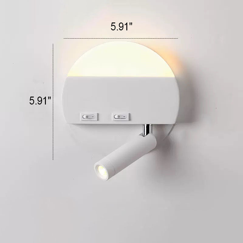 Round Square Acrylic Aluminum Wall Lamp
