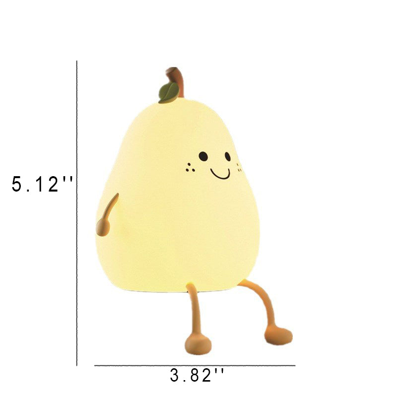 Fruit Pear Silicone Night Table Lamp