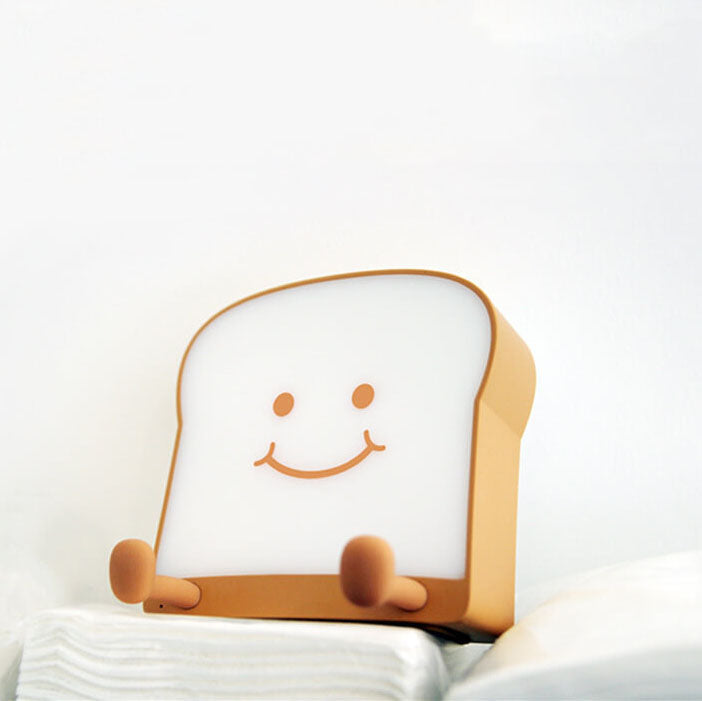 Cute Toast Bread Night Table Lamp