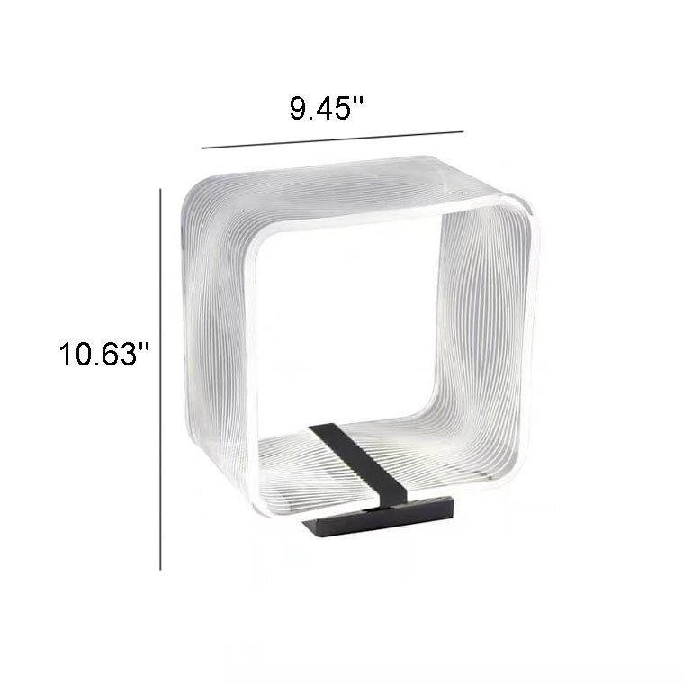 Square Ring Acrylic Decorative Table Lamp