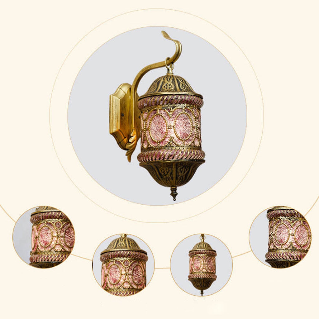 Southeast Asian Style Hollow Wall Lamp