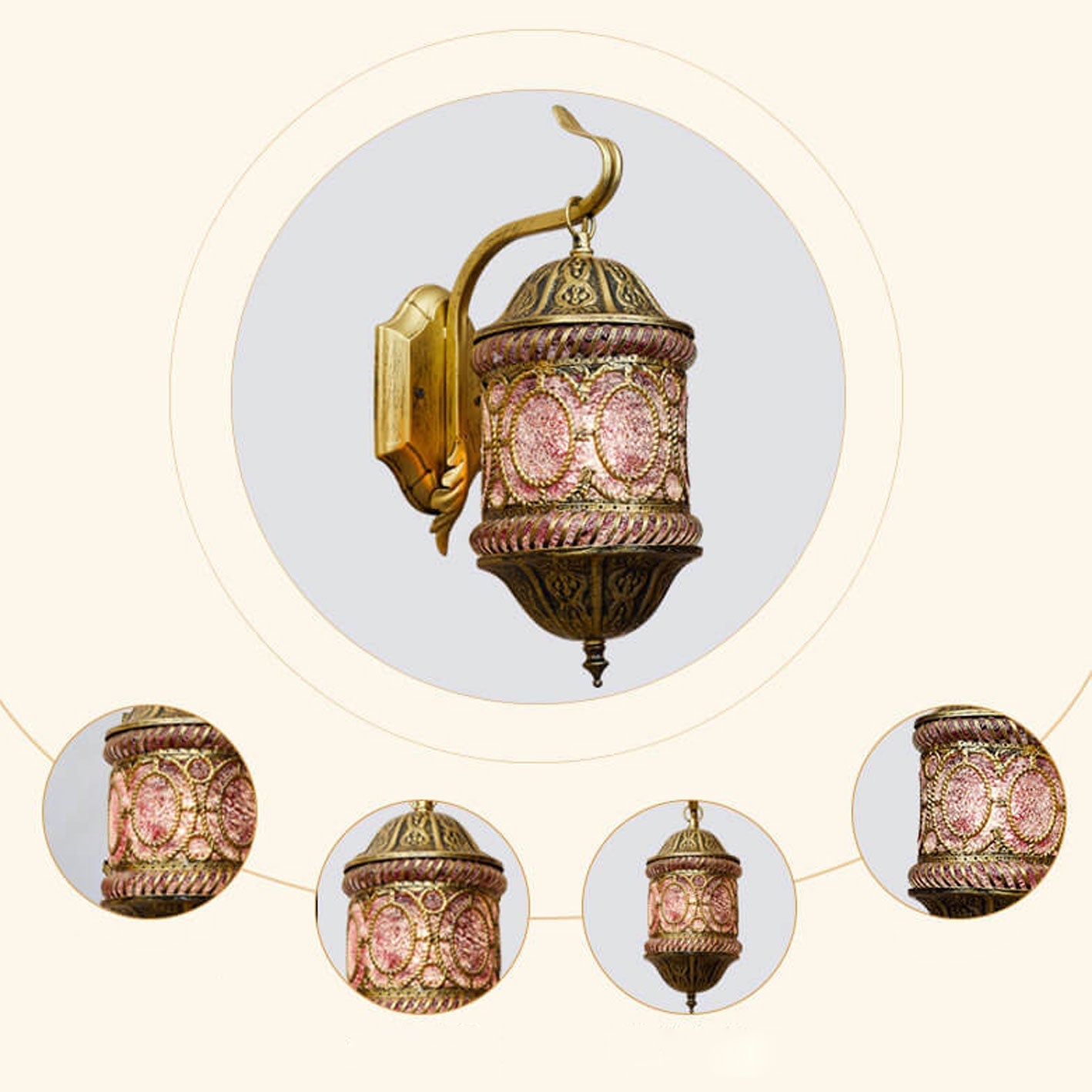 Southeast Asian Style Hollow Wall Lamp