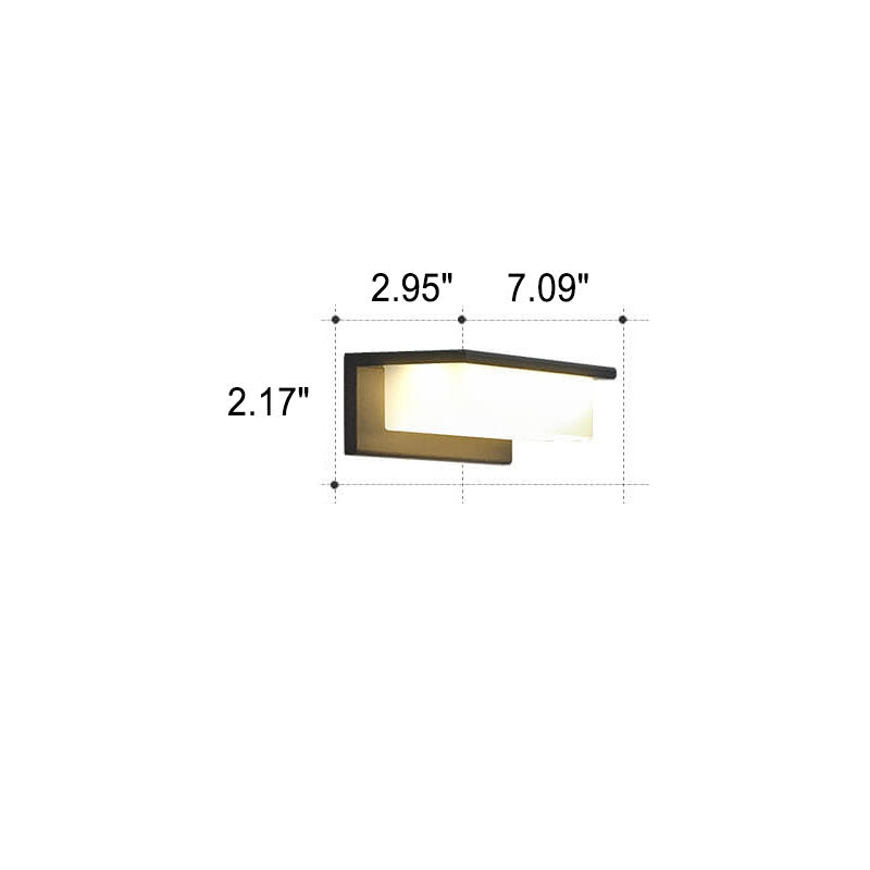 Rectangular Aluminum PC Outdoor Light