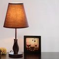 Solid Wood Fabric Table Lamp