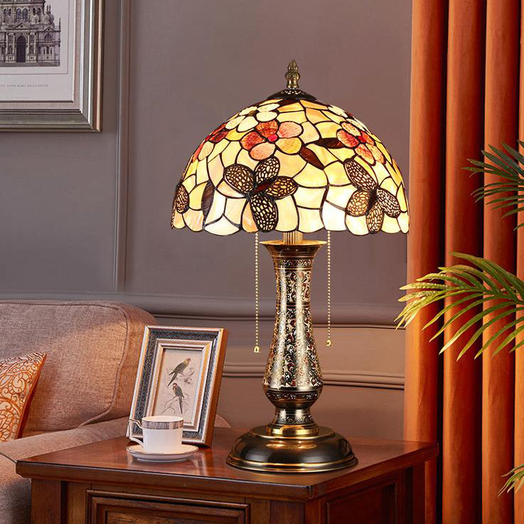 Shell Pattern 2-Light Table Lamp