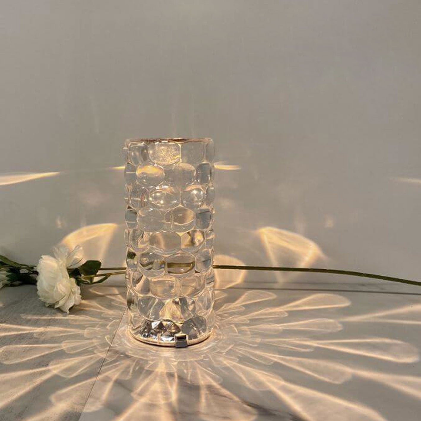 Crystal Diamond Water Drop Table Lamp