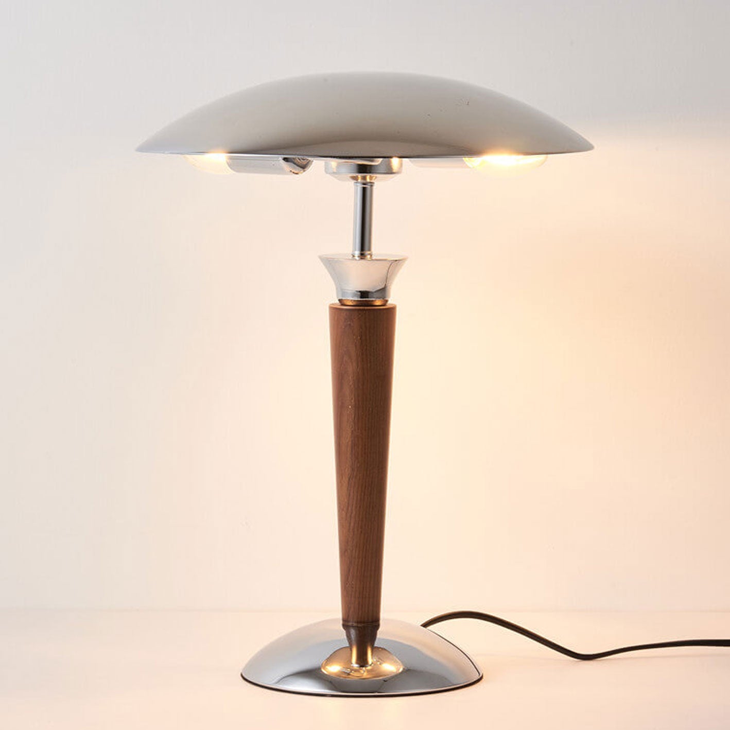 Solid Wood Hardware Table Lamp