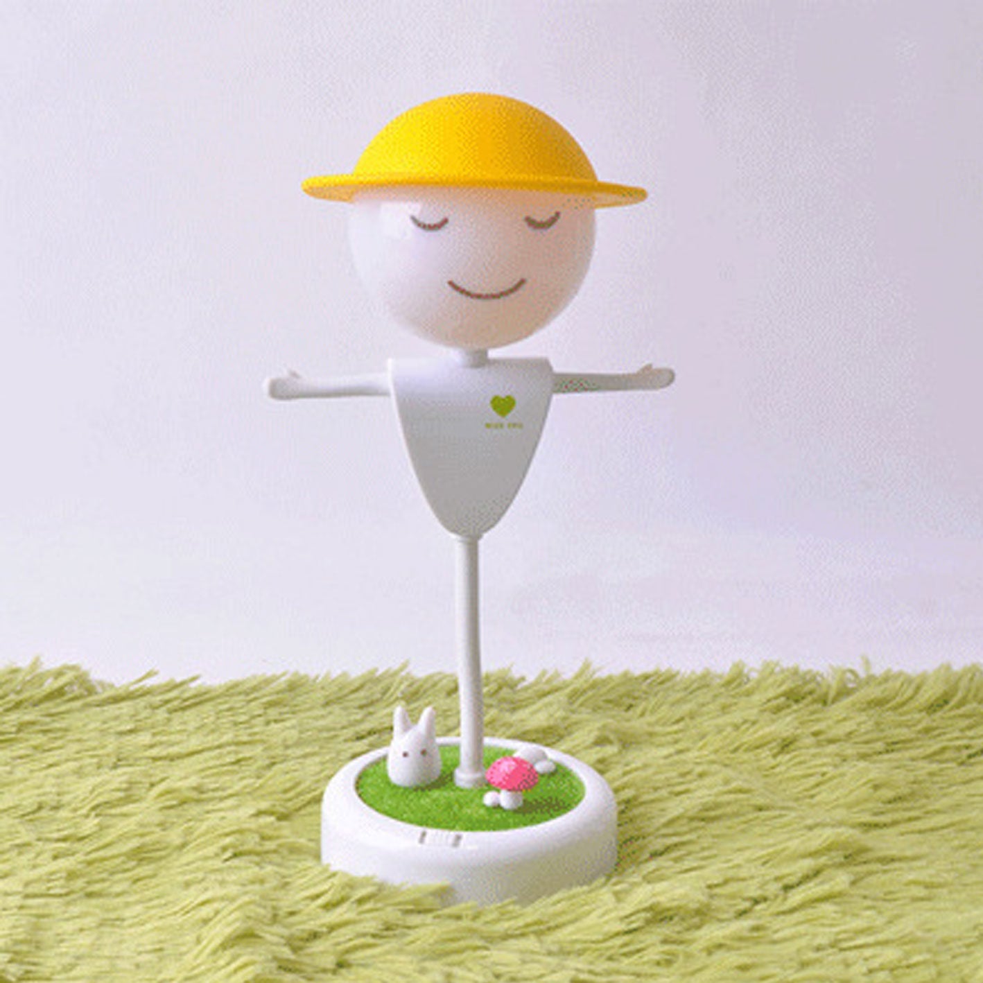 Cartoon Scarecrow Smiling Face Table Lamp