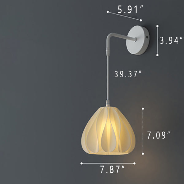Three-dimensional Petal Design Wall Lamp