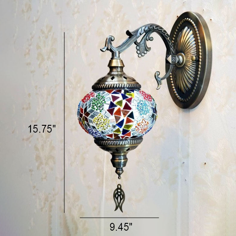 Exotic Cracked Glass Wall Lamp