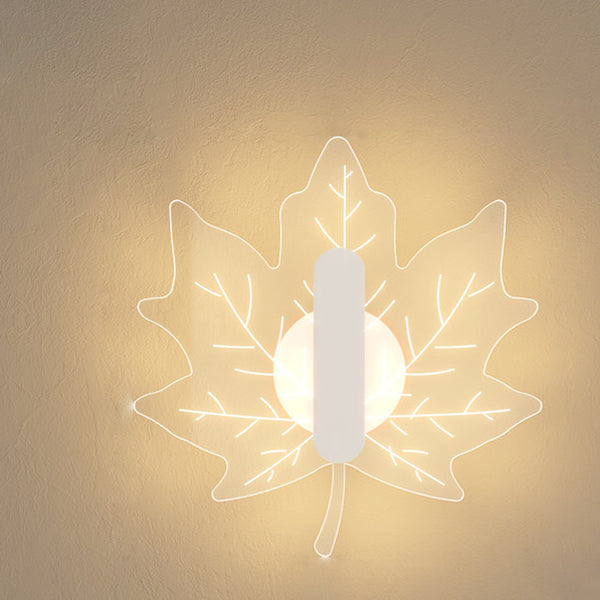 Acrylic Maple Leaf Shape Wall Lamp