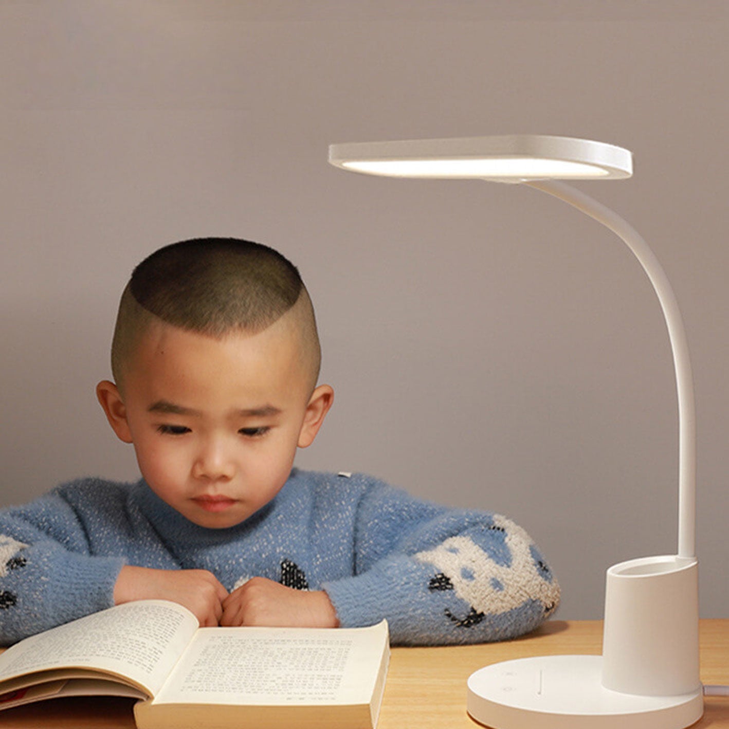 Blue Eye Protection Touch Table Lamp