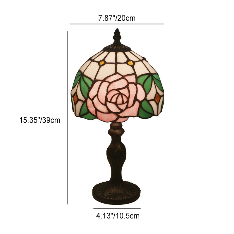 Dome Rose Zinc Alloy Table Lamp