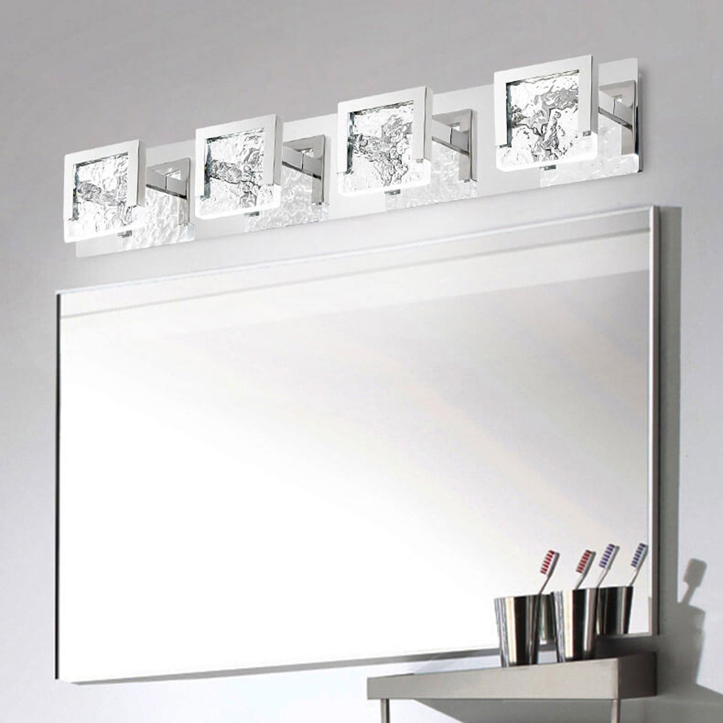 Glass Texture Acrylic Vanity Wall Lamp