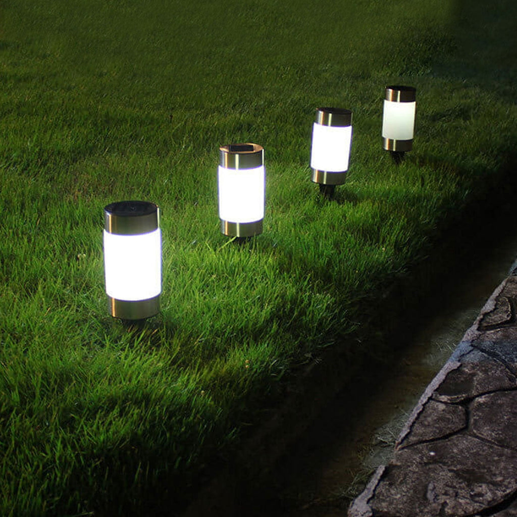 Solar Plastic Cylindrical Design Outdoor Light