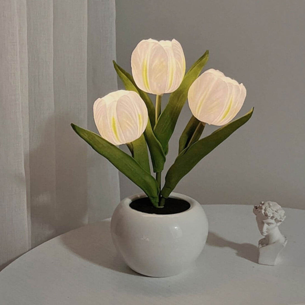Tulip Night Simulated Flower Table Lamp