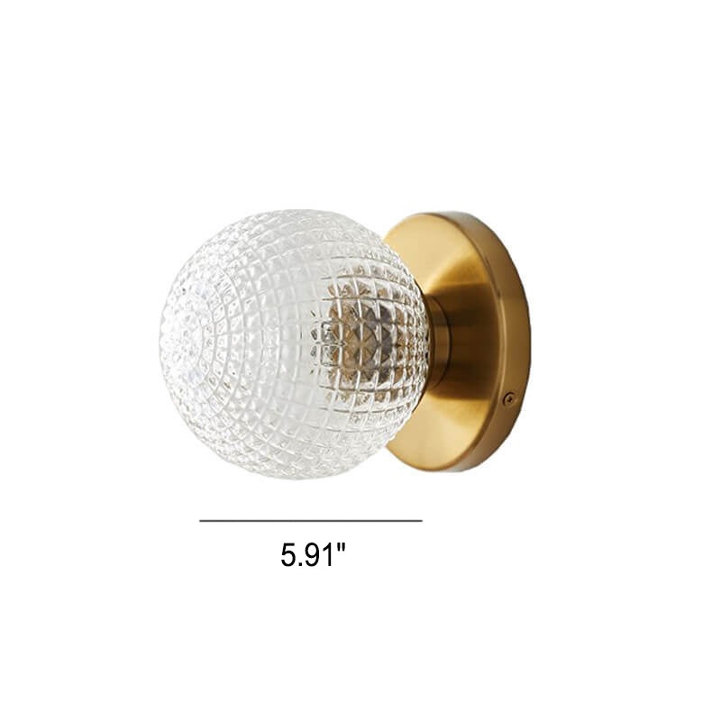 Plaid Spherical Design Wall Lamp