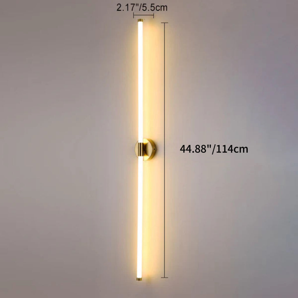 Round Long Strip Iron Wall Lamp