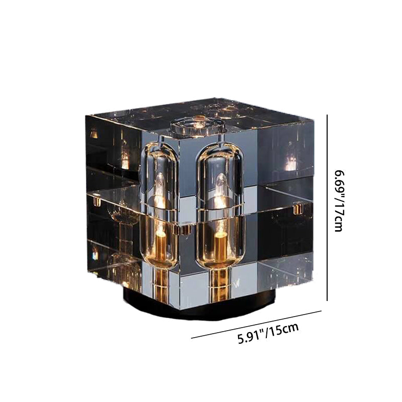 Crystal Stereo Geometric Design Table Lamp