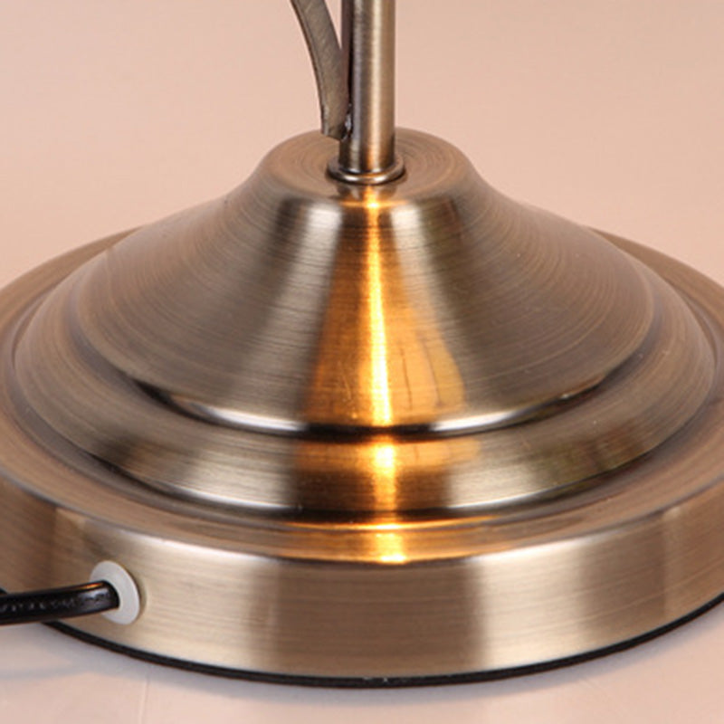 Round Spherical Glass Hardware Table Lamp