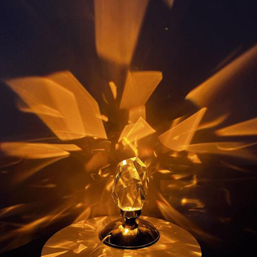Diamond Crystal Ambient Night Table Lamp