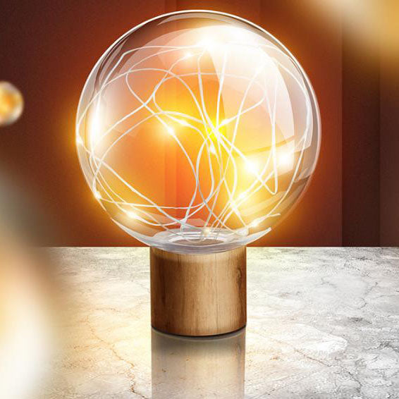 Plastic Lampshade Starry Night Table Lamp