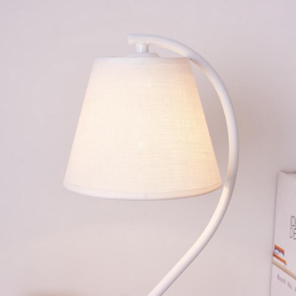 Cylinder Fabric Curved Table Lamp
