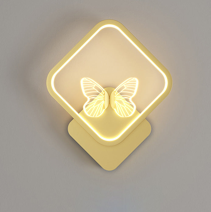 Iron Butterfly Bedroom Wall Lamp