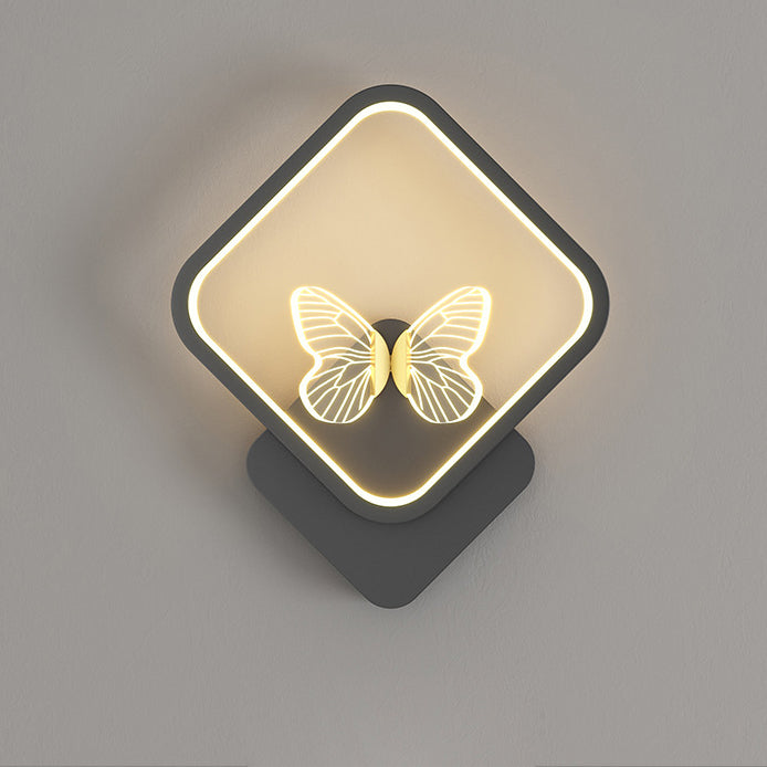 Iron Butterfly Bedroom Wall Lamp