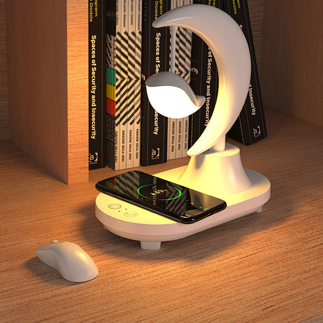 ABS Moon Shape Bluetooth Table Lamp