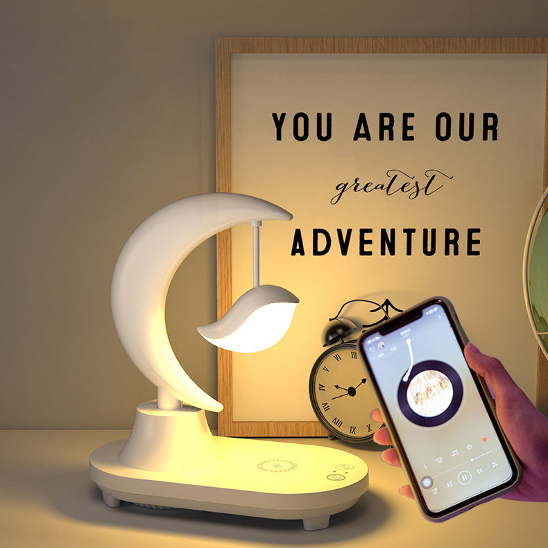 ABS Moon Shape Bluetooth Table Lamp